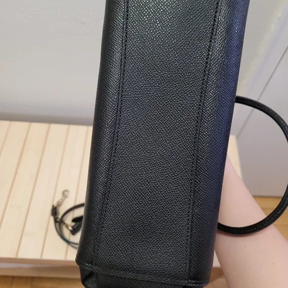 Coach authentic Mini Brooke Carryall Black leather sachet crossbody black - Picture 4 of 9